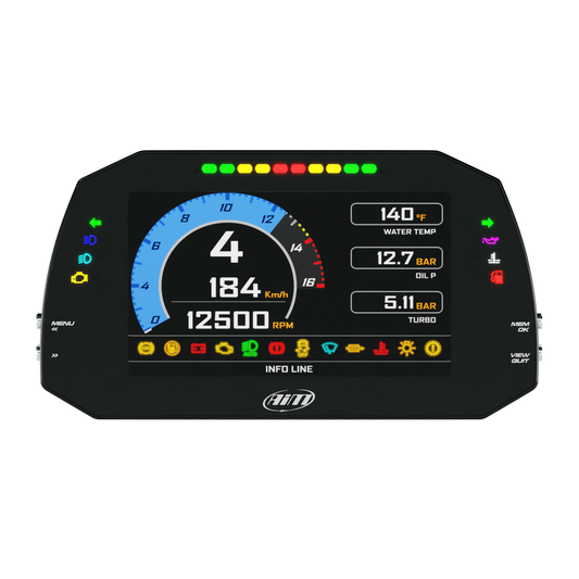 AiM MXG 1.3 Strada IVA Compliant 7" Dash Display Plug and Play, Kit Car Display - AimShop.com