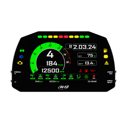 AiM MXK10 Kawasaki Ninja ZX-10R (Gen 5 2016-2020) Plug & Play Dash Logger - AimShop.com